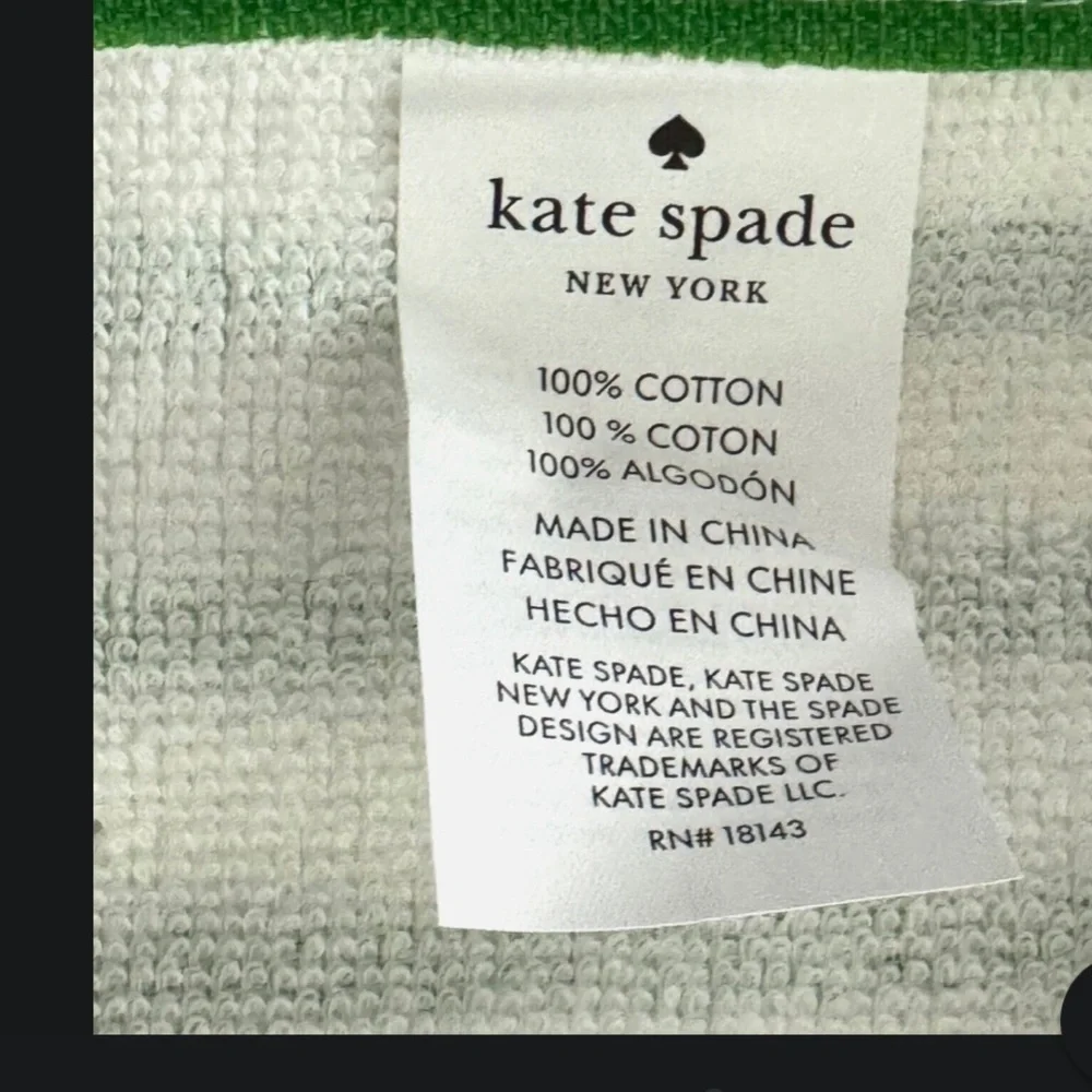 Kate Spade set of 2 Cocktail Kitchen Towels! See pic for angles,sizing & design!